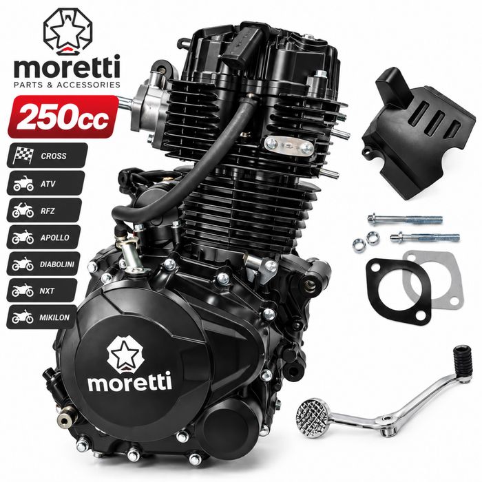 SILNIK MORETTI 250cc Alfarad Cross RFZ Apollo Diabolini NXT Mikilon