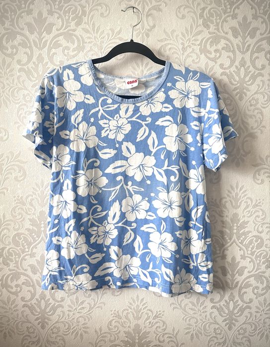 Bluzka podkoszulek Cana kwiaty floral xl