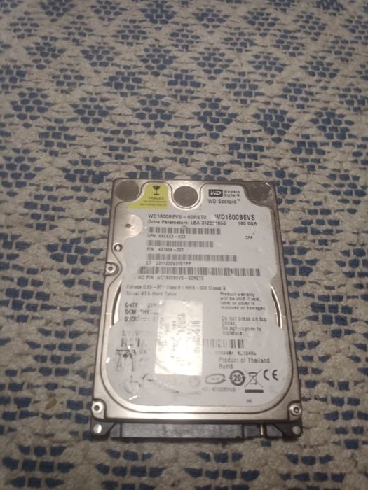 Dysk twardy do laptopa Xboxa 160gb sata 7,200obrotow