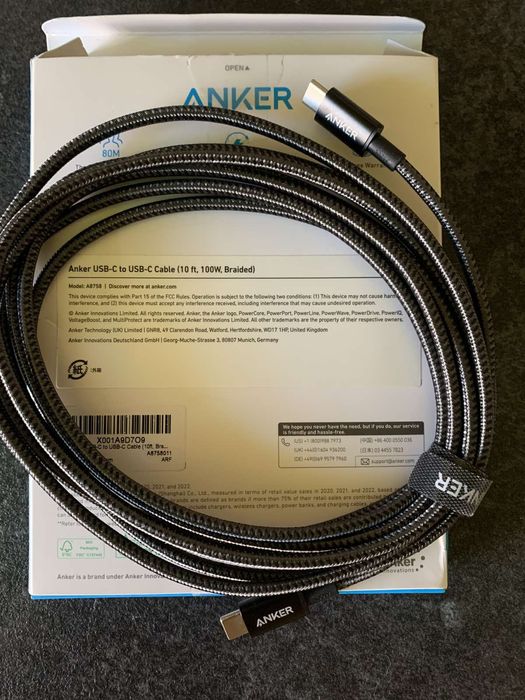 Anker 100w блок питания с кабелем 1.5 метра