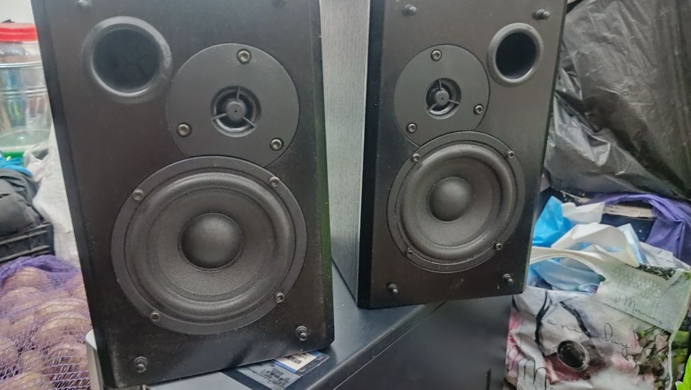 Колонки Sanyo дерево