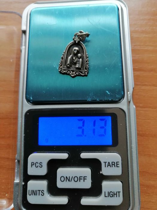 Подвеска серебряная Икона божей матери, кулон