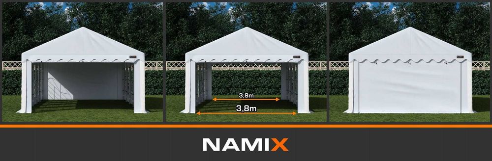 Namiot COMFORT 5x10 imprezowy handlowy altana PVC 560g/m2