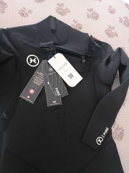 Fato Neopreno Deeply Pure 4/3 Chest Zip Preto Tamanho M