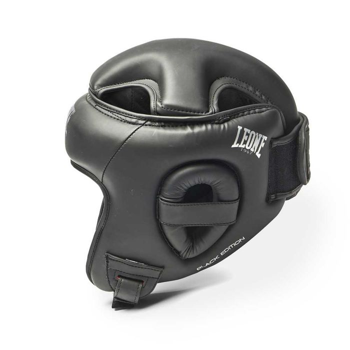 Kask bokserski Leone 1947 CS431 S black edition, przeciwwstrząsowy