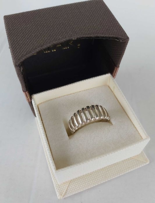 Srebrny Pierścionek Ażurowy Rozmiar 18 Średnica 18,4mm Próba 925