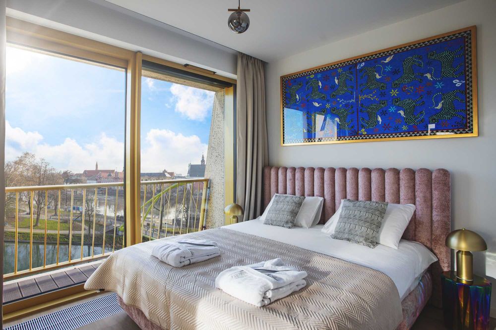 Luksusowe Apartamenty z Jacuzzi i Widokiem Na Odrę