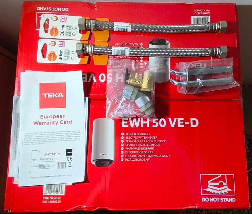 Termo acumulador de 50L novo, nunca usado, Teka EWH 50 VE-D