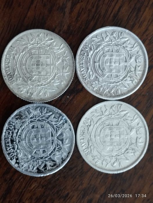 Moedas - 10 Centavos 1915 - Prata