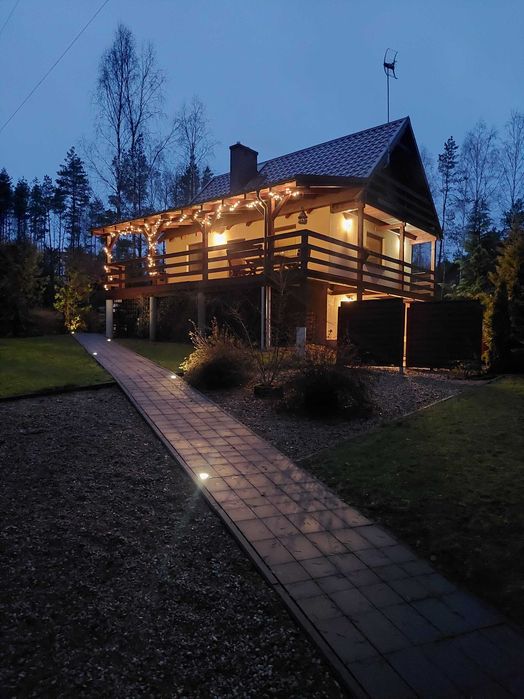Domek na Kaszubach z ,sauną, banią ruską i basenem.