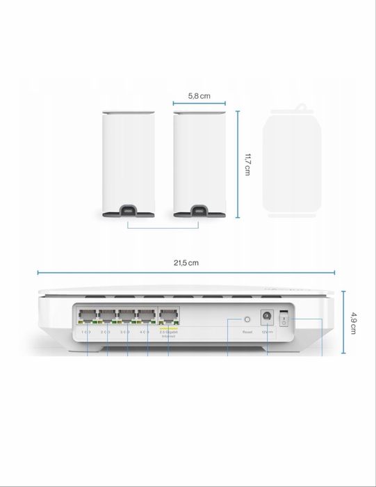 Router Linksys Dwupasmowy System Mesh Velop Micro Wi-Fi 6 3 Gb/s 3 szt