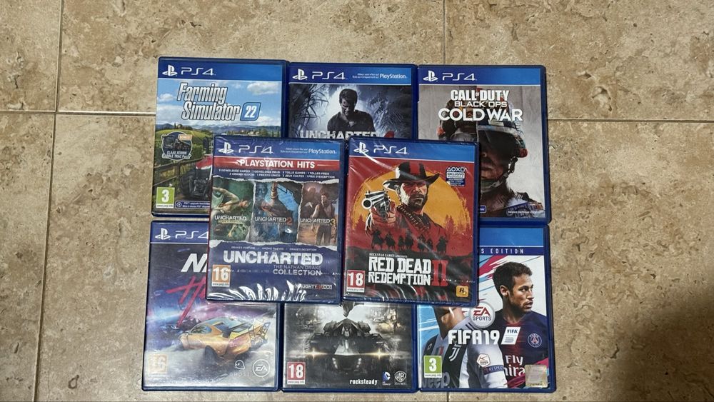 Jogos ps4 20€ cada jogo usado 50€ cada jogo novo