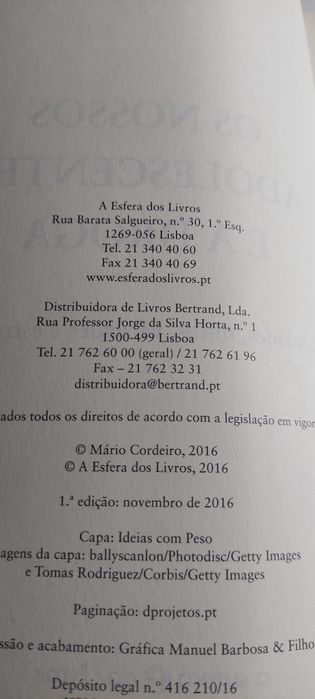 Os Nossos Adolescentes e a Droga - Mário Cordeiro (2016)