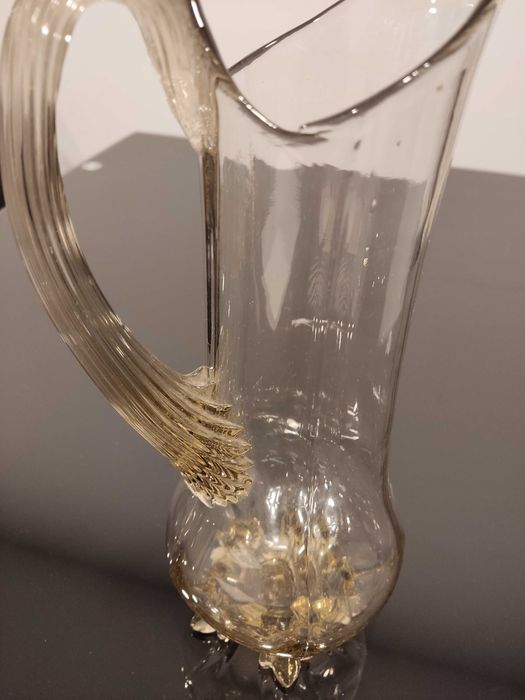 Trauliteira - Jarro/Caneca - Antiga - Vidro Bolha - Como nova