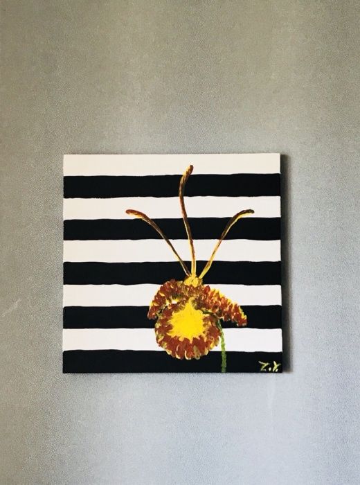 Картина Орхидея бабочка, цветок, экзотика, 40x40 см, холст, интерьер.