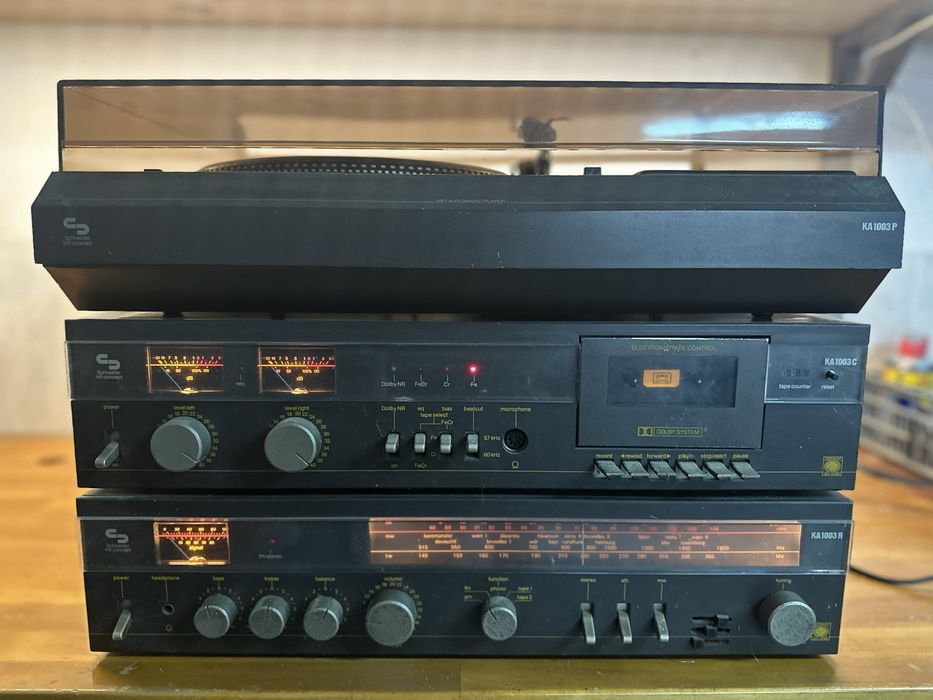 Aparelhagem vintage Schneider HiFi Concept KA1003 – para reparar