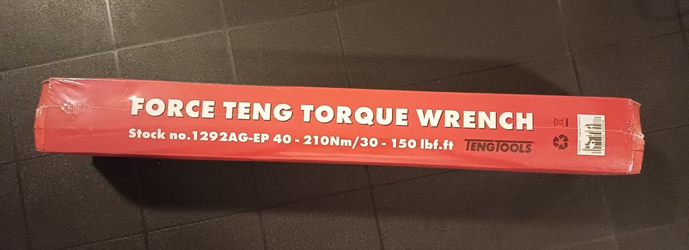 NOVO & SELADO - Chave TengTools  Dinamométrica 1/2" 40-210Nm