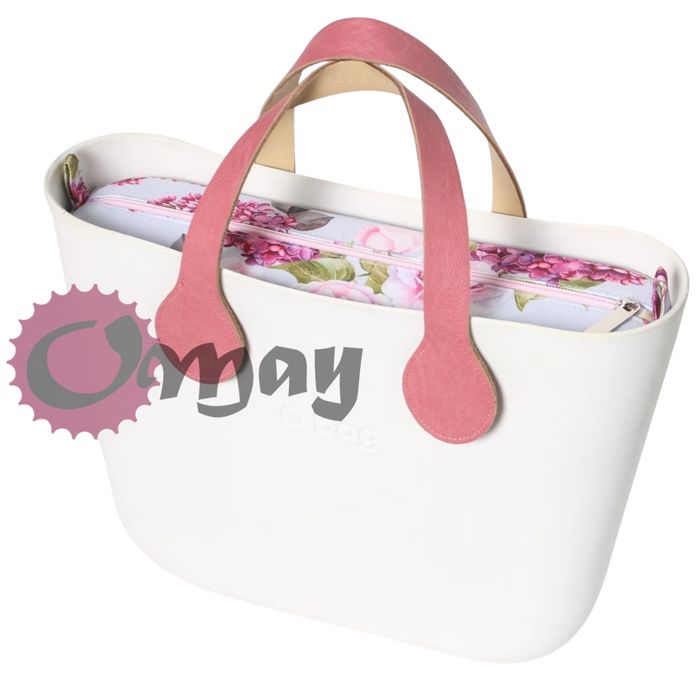 organizer do OBAG MINI kwiaty bzy i konwalie Pudrowy Róż wkład OMAY