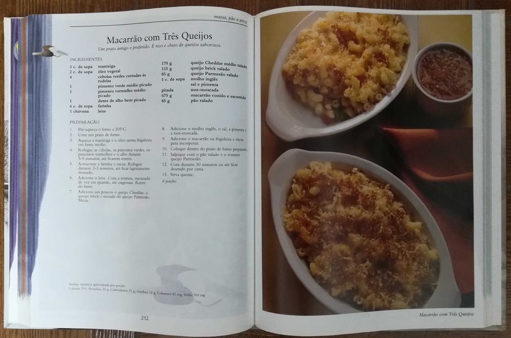 O livro "Um Tesouro de Cozinha Clássica"