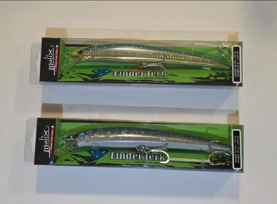 Pack de Amostras Molix Super Finder Jerk 190 (Novas) - Verde Tempesta