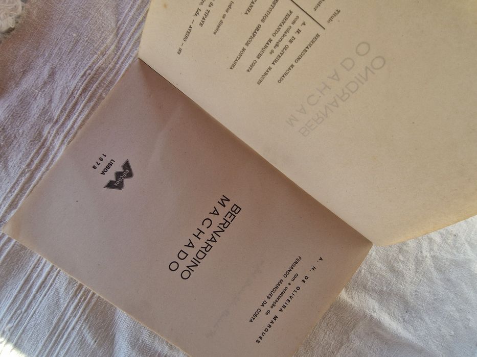 Livro antigo Bernardino Machado 1978 História da República Portuguesa