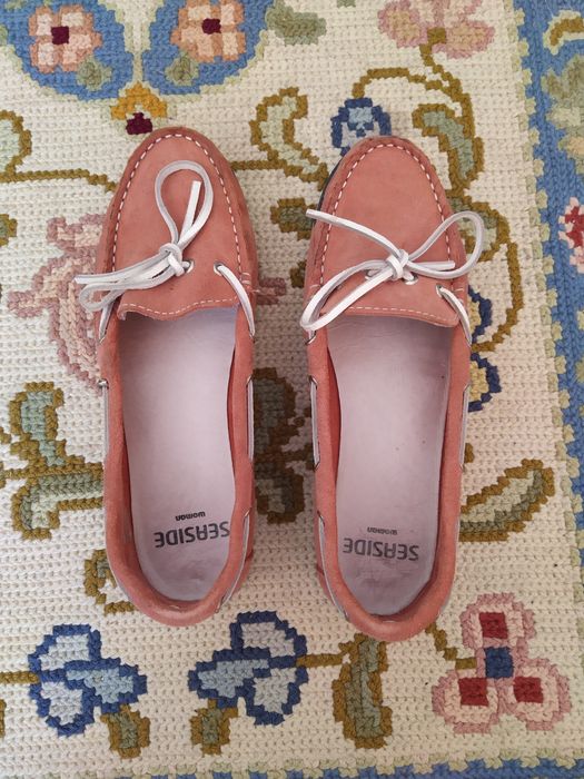 Mocassins cor salmão nr39