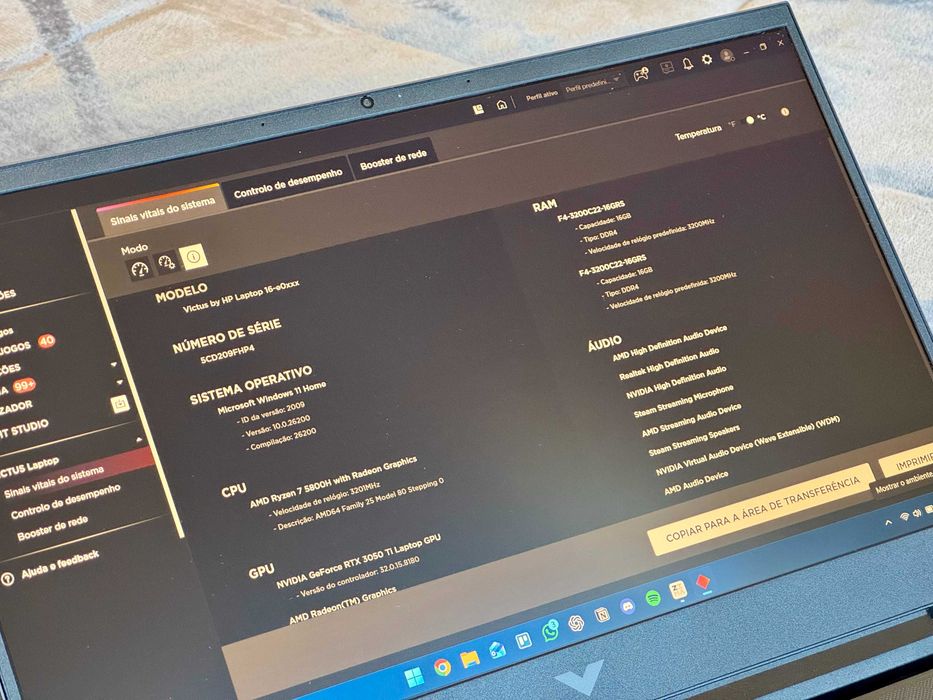 HP Victus 16 | Ryzen 7 5800H | RTX 3050 Ti | 32GB RAM | 144Hz |