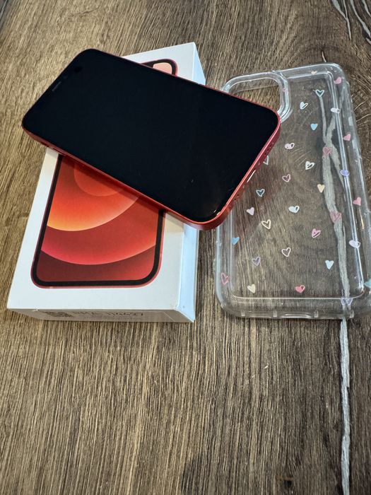 Iphone 12 mini czerwony stan bdb (nie otwierany)