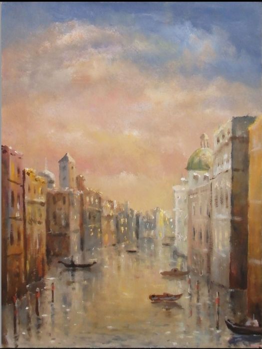 Obraz olejny " Impresja wenecka"