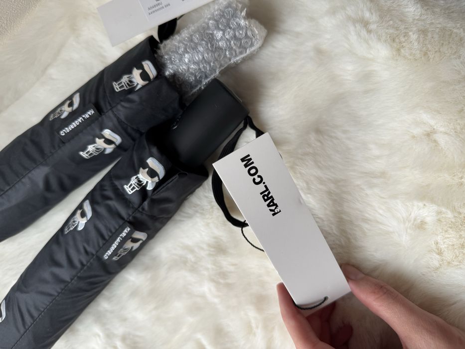 Парасолька Karl Lagerfeld чорна автомат