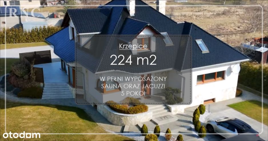 Wyposażony SMART dom w Krzepicach | Sauna | 224 m2