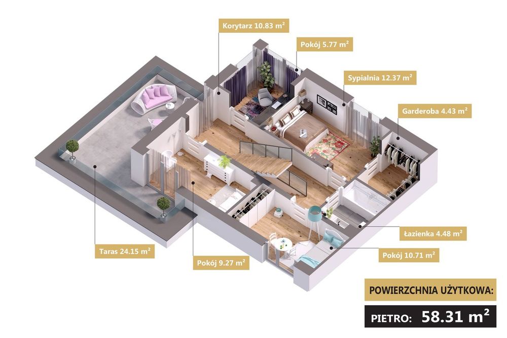 Nowy dom 179,56 m² W EŁKU | garaż • ogród • 2 tarasy