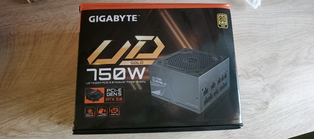 Zasilacz Gigabyte 750W 80+ GOLD ATX 3.0