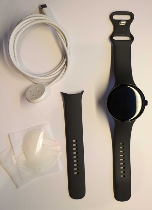 Google Pixel Watch 3 45mm Wifi, Pulseira de obsidiana.