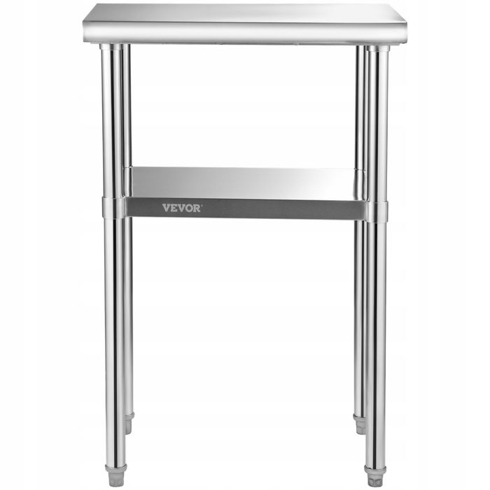 VEVOR komercyjny stół ze stali nierdzewnej 61X45 7X91 4 cm solidny