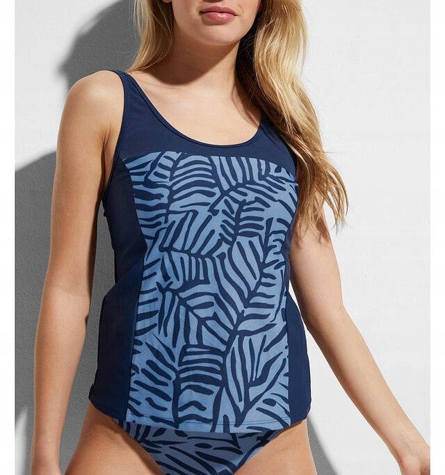 B.P.C granatowe tankini z nadrukiem ^38