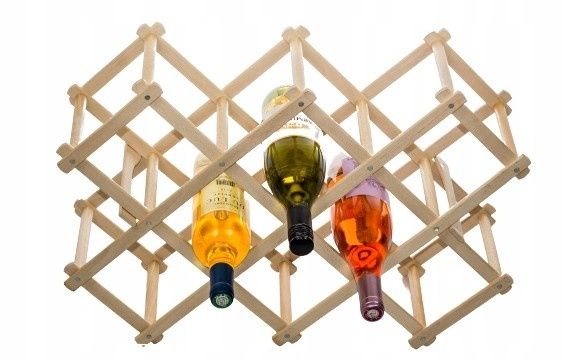 Stojak na wino Drewniany