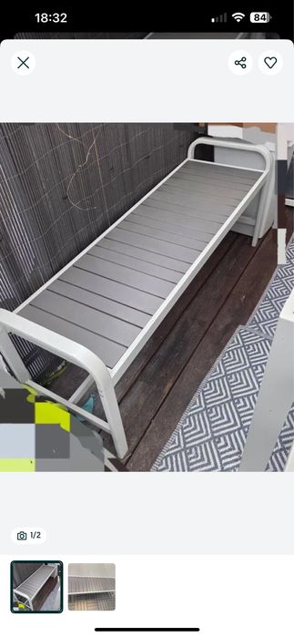 Lawka Nowa metakowa 135 cm zapakowan org ikea