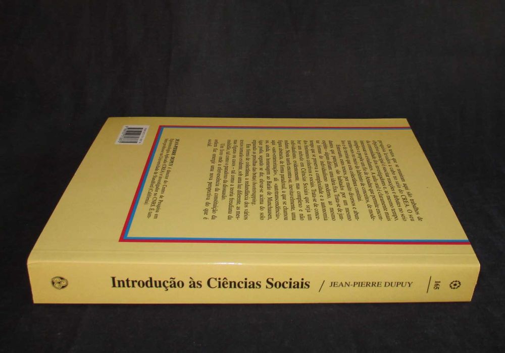 Livro Introdução às Ciências Sociais Jean-Pierre Dupuy
