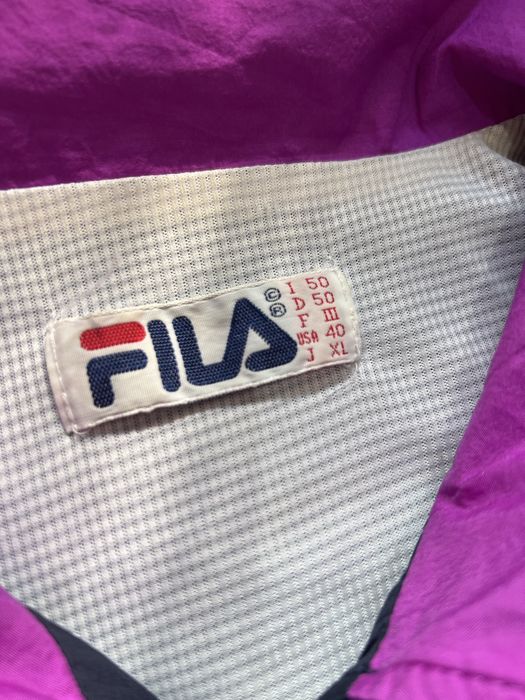 FILA 90s Vintage (L) Retro Jacket мужская олимпийка кофта ветровка спо