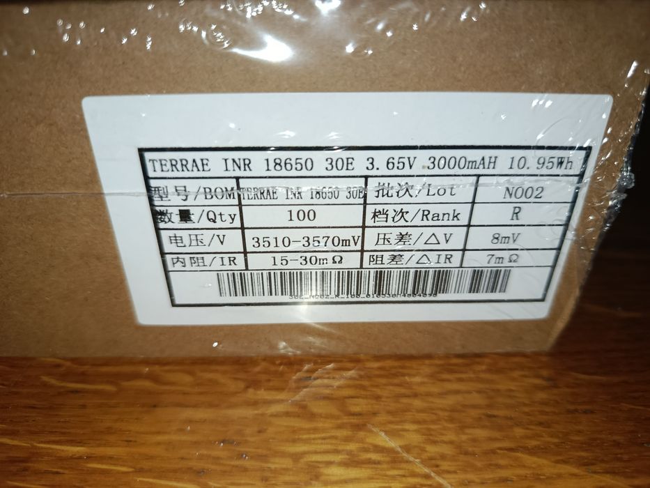 НОВІ Lishen INR18650-30E 3000mAh  6A (TerraE)  18650