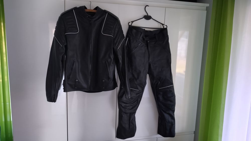 NOWY Komplet motocyklowy skórzany TARBOR, buty, rękawice, XL/XXL