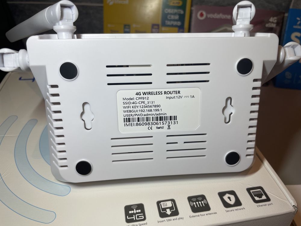 Роутер 4G LTE WIFI під Sim карту може працювати від повербанку: 1 420 ...