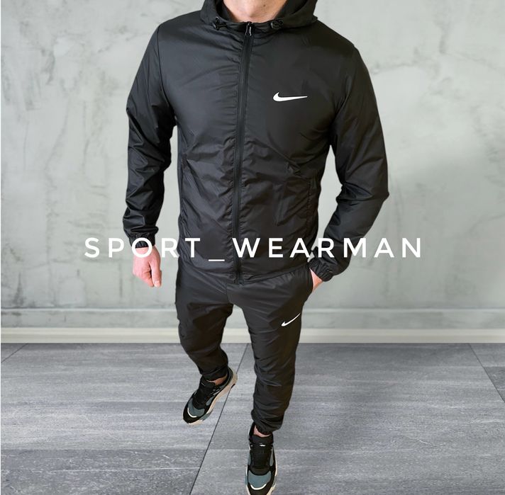 Спортивний чоловічий костюм Nike Classic (плащівка)