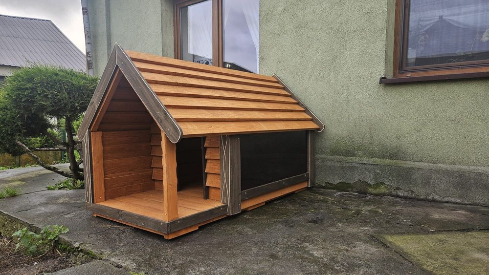 Buda dla psa z tarasem i oknem 180kg wysyłka cała PL