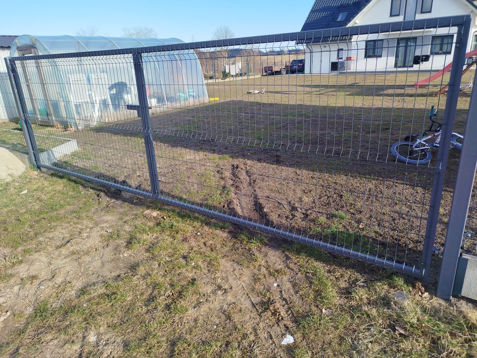 Brama 5m światło dwuskrzydłowa panelowa