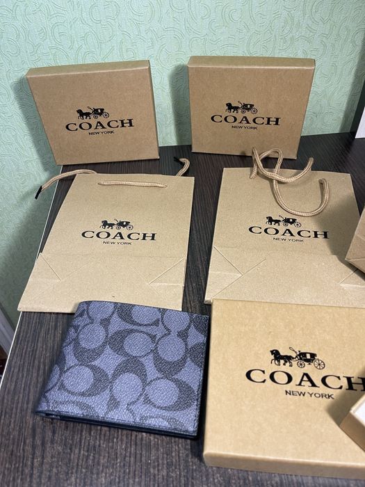 Купити гаманець Coach, кошельок коуч, оригінал, чоловічий гаманець Coa