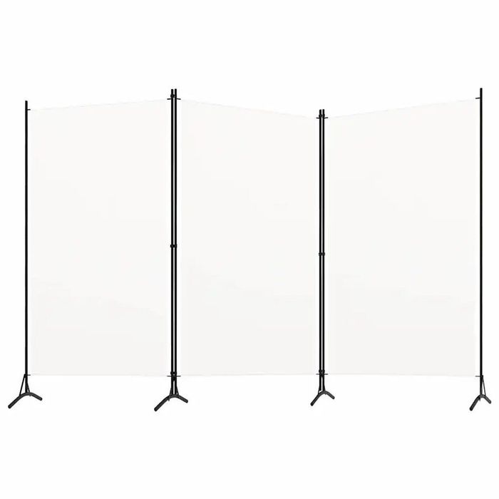 PRZEGRODA 3-panelowa tkankowa biała 260x180 cm