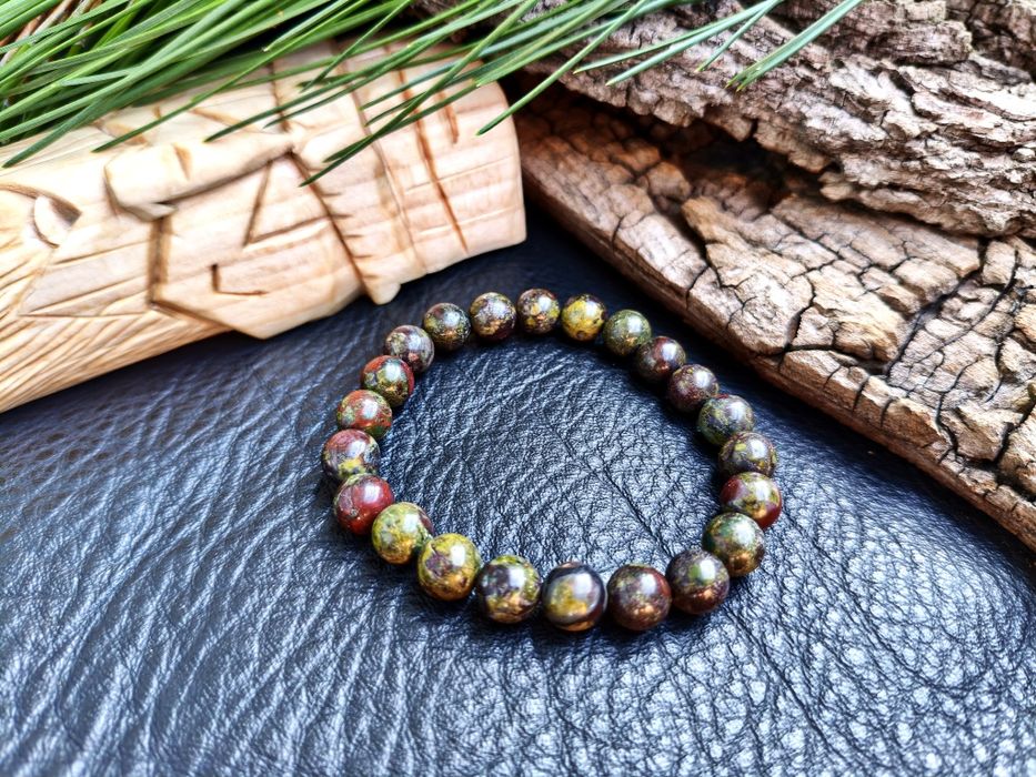 Браслет «Лісовик» з натурального каменю