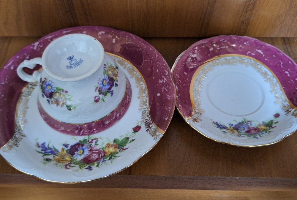 Порцеляна, чайні пари, тріо